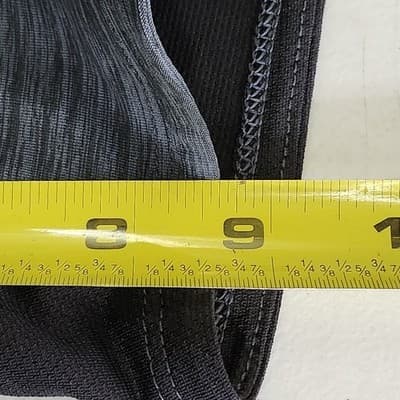Athletic Works Men's S Shorts Gray Elastic Waist Stretch 9" Inseam w/ Pockets - Thumbnail 3