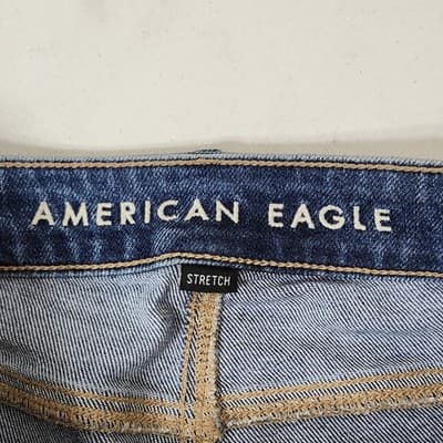 American Eagle Tomgirl Jeans Womens Size 00 Blue Denim Pants - Thumbnail 7