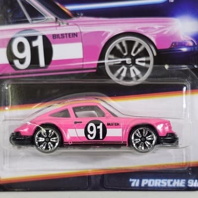Hot Wheels Neon Speeders '71 Porsche 911 Pink Car 1/64 Toy Vehicle NEW - Thumbnail 2
