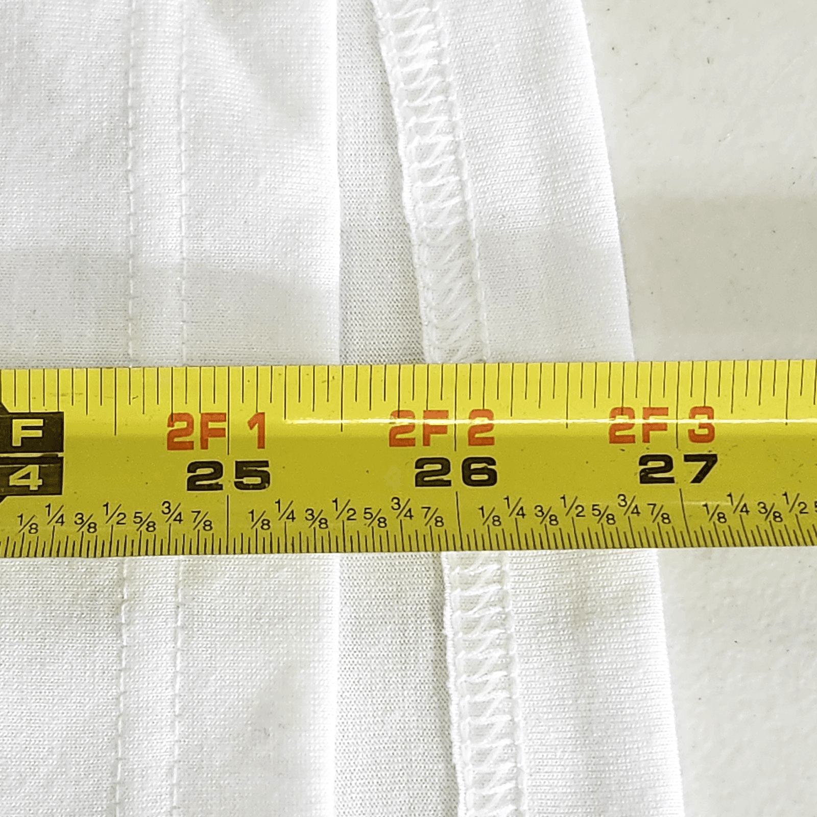 Men's T-Shirt Size Medium White Long Sleeve Athletic Works Moisture Wicking - Thumbnail 3