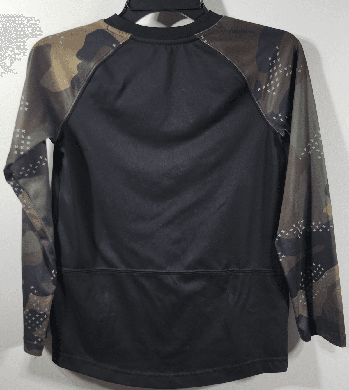 Nike SB Boy's L Green Camo Dri-Fit Pullover Shirt Athletic - Thumbnail 4