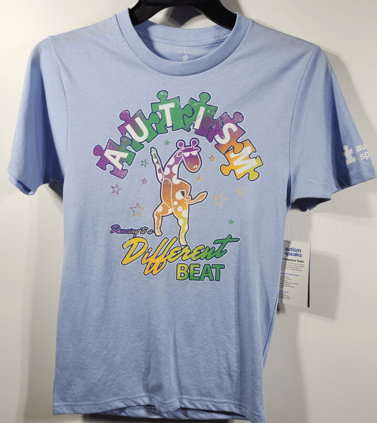 Autism Men's XS T-Shirt Blue Short Sleeve Tee Graphic NEW - Thumbnail 5