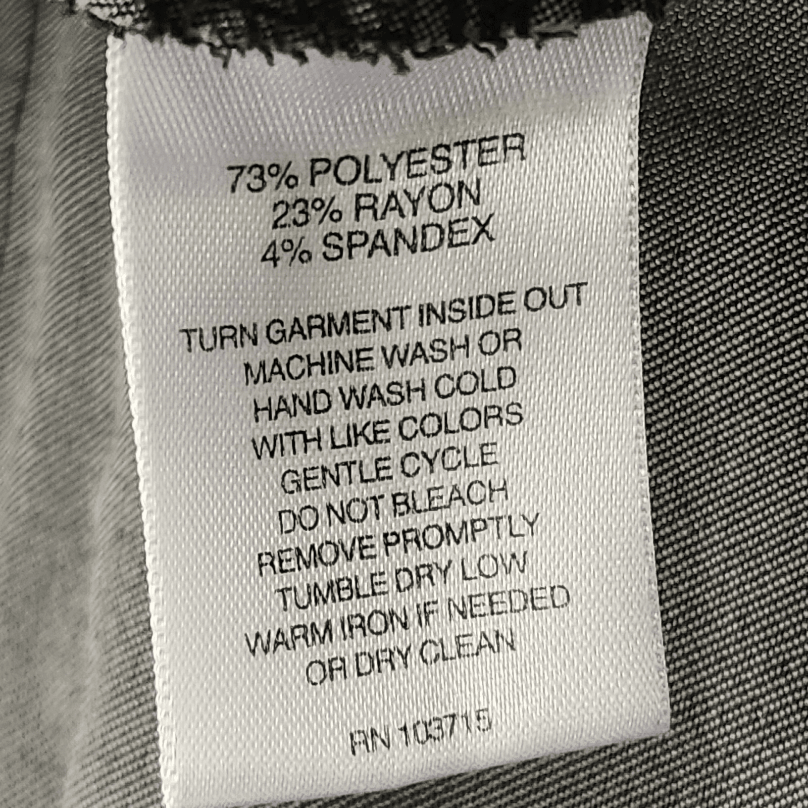 Valerie Stevens Women's 10 Pants Career Straight Leg Grey Stretch - Thumbnail 8