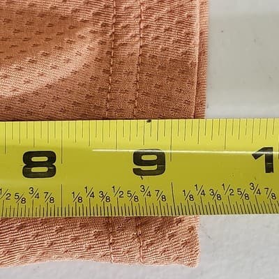 Athletic Works Men's S Shorts Orange Elastic Waist Stretch 9" Inseam w/ Pockets - Thumbnail 3