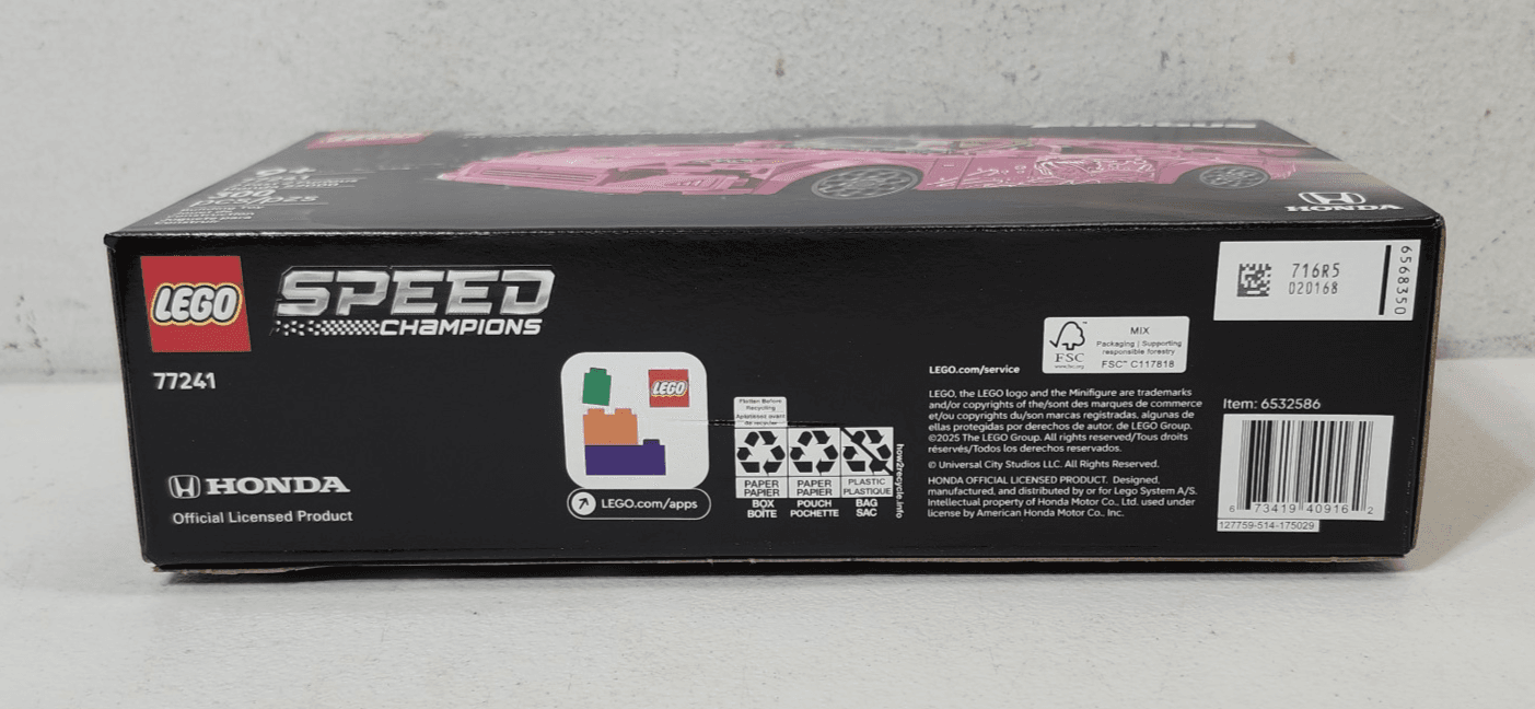 Lego 77241 Speed Champions Honda S2000 Fast & Furious Car Toy Vehicle NEW - Thumbnail 5