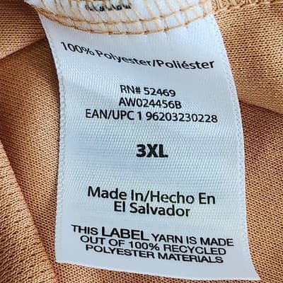 Athletic Works Men's 3XL T-Shirt Orange Short Sleeve Tee NEW - Thumbnail 8