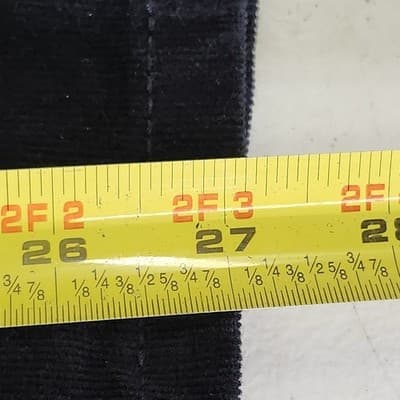 Tommy Hilfiger Women's 10 High Rise Straight Leg Corduroy Pants Black Y2K Retro - Thumbnail 3