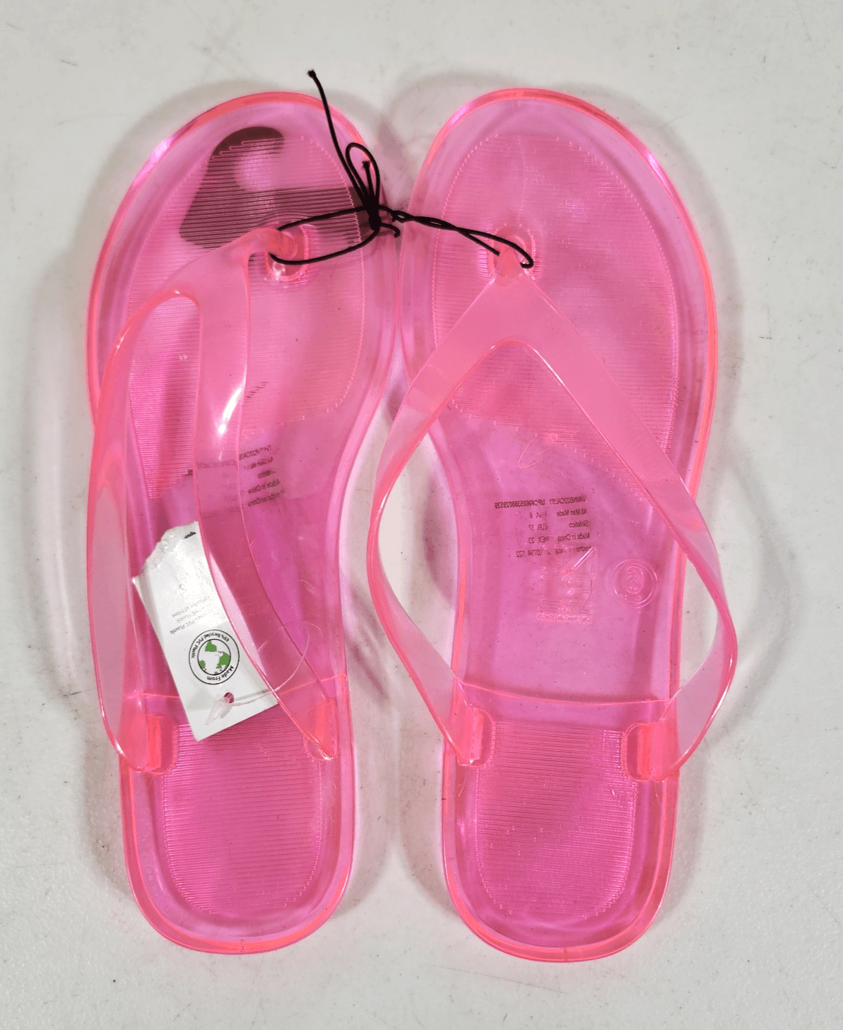No Boundaries Women's Jelly Thong Sandals Size 6 Pink - Thumbnail 2