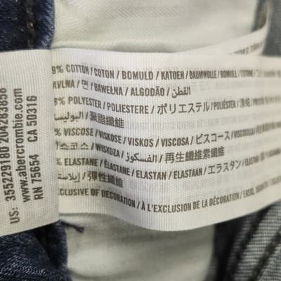 Hollister Womens 1S Jeans High Rise Skinny Blue Stretch Denim Pants - Thumbnail 9