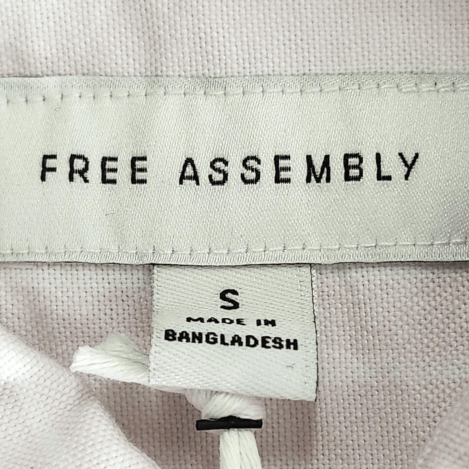 Free Assembly Shirt Men's S Button Up Long Sleeve Oxford Pink White New - Thumbnail 9