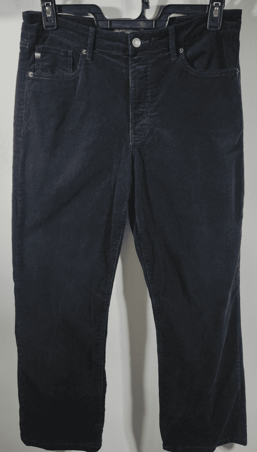 Tommy Hilfiger Women's 10 High Rise Straight Leg Corduroy Pants Black Y2K Retro - Thumbnail 5