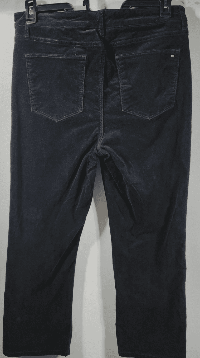 Tommy Hilfiger Women's 10 High Rise Straight Leg Corduroy Pants Black Y2K Retro - Thumbnail 6