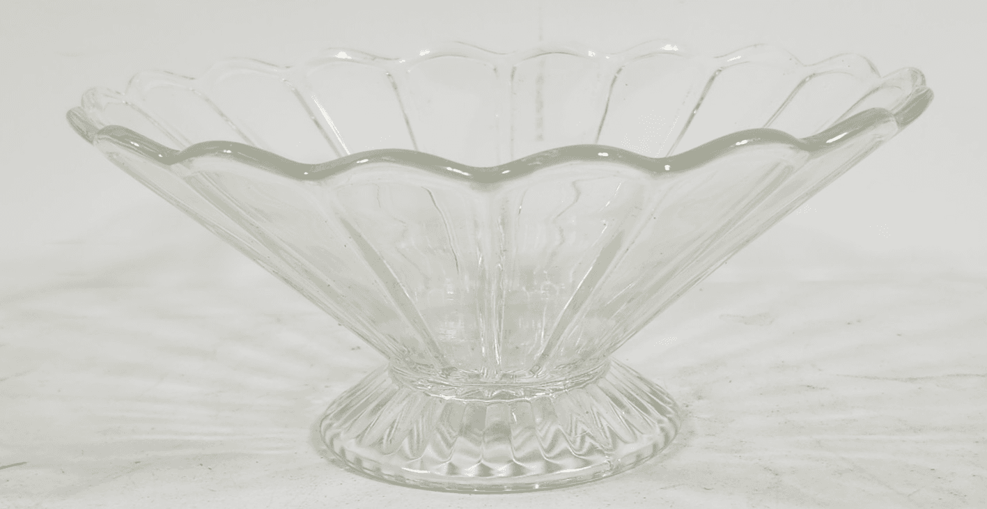 Vintage Colonial Style Imperial Glass Footed Serving Dish Home Decor 8.5" - Thumbnail 2