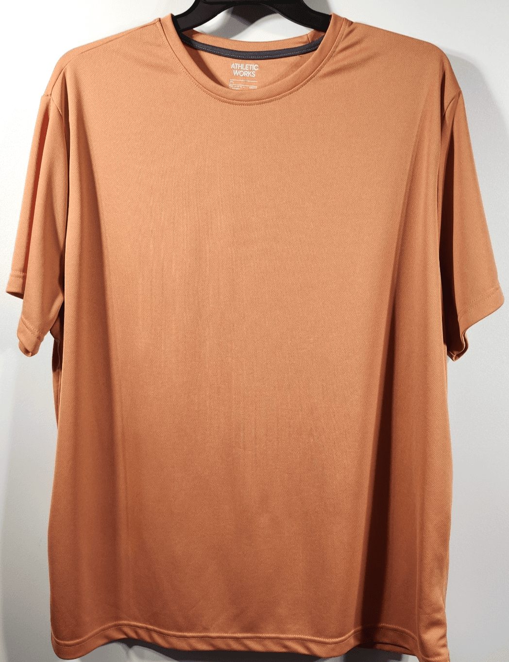 Athletic Works Men's 3XL T-Shirt Orange Short Sleeve Tee NEW - Thumbnail 5