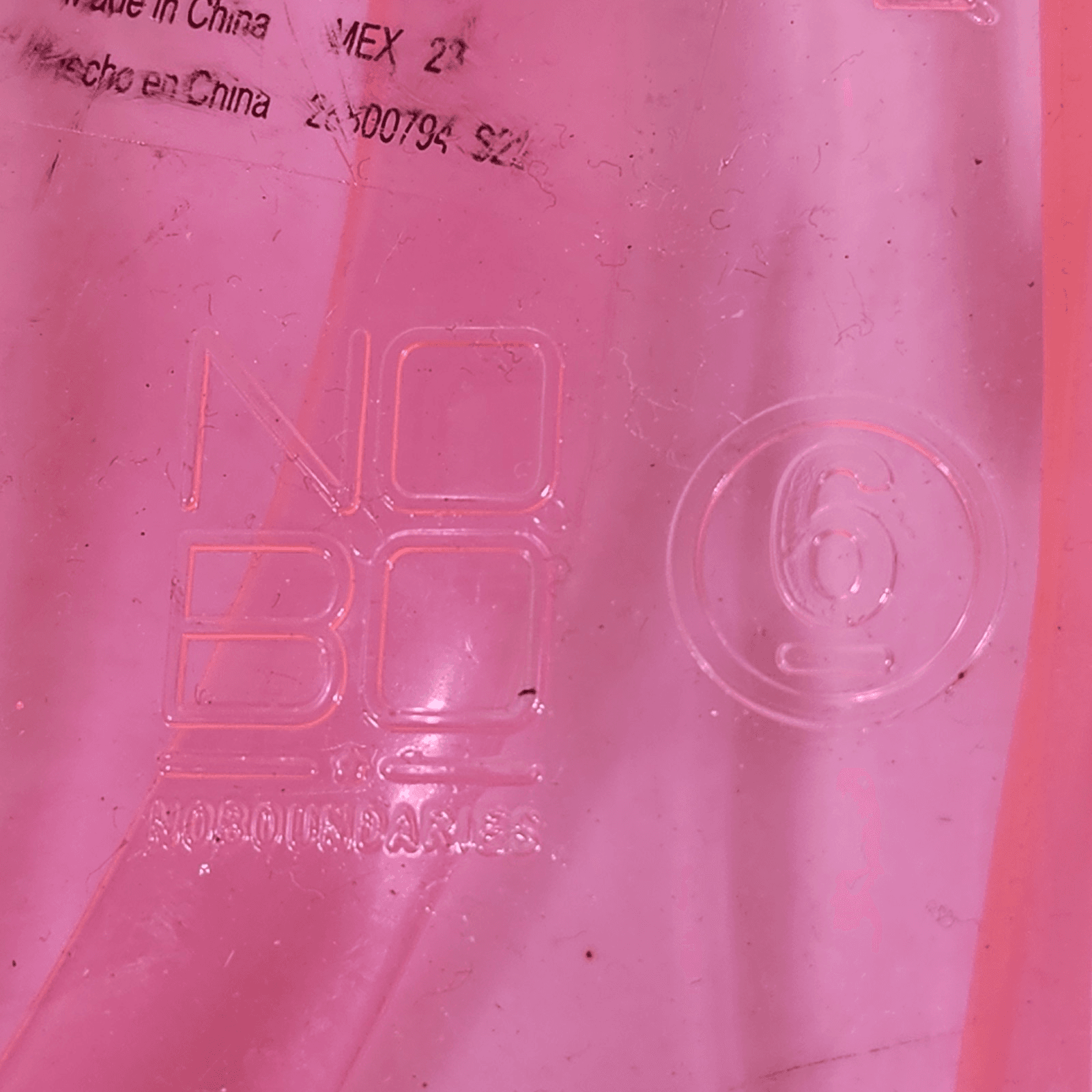 No Boundaries Women's Jelly Thong Sandals Size 6 Pink - Thumbnail 5