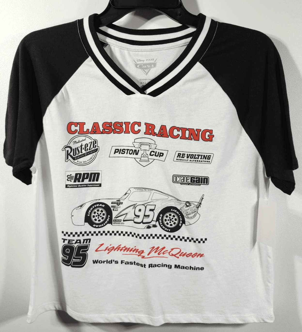 Disney Pixar Cars Piston Cup Champion Lightning McQueen T-shirt Size XXS NEW - Thumbnail 5