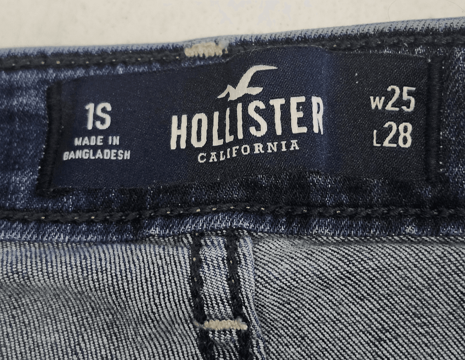 Hollister Womens 1S Jeans High Rise Skinny Blue Stretch Denim Pants - Thumbnail 7