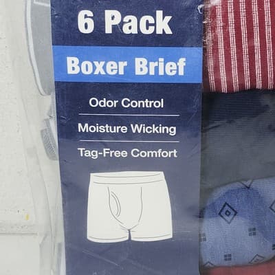George Men's Boxer Briefs Size Small 28-30 Multicolor 6-Pack Underwear NEW - Thumbnail 4