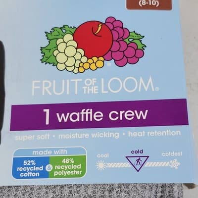 Fruit of the Loom Women's M Crew Shirt Top Moisture Wicking Soft Gray NEW - Thumbnail 2