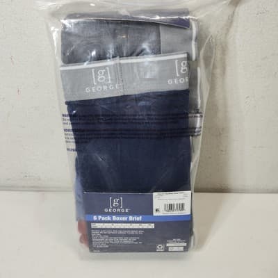 George Men's Boxer Briefs Size Small 28-30 Multicolor 6-Pack Underwear NEW - Thumbnail 7