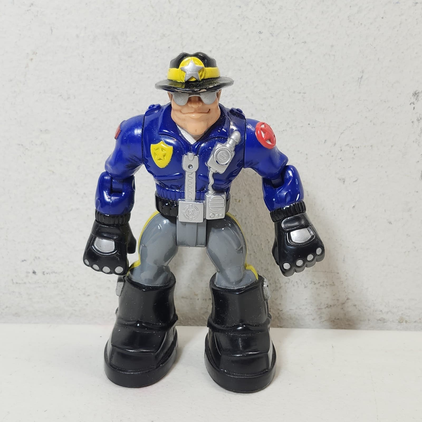 Rescue Heroes Willy Stop Police Officer Action Figure Toy 6" Fisher Price - Thumbnail 2
