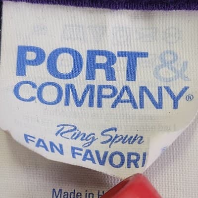Men's XL Tshirt Old MacDonald Had A Farm Graphic Short Sleeve Purple - Thumbnail 8
