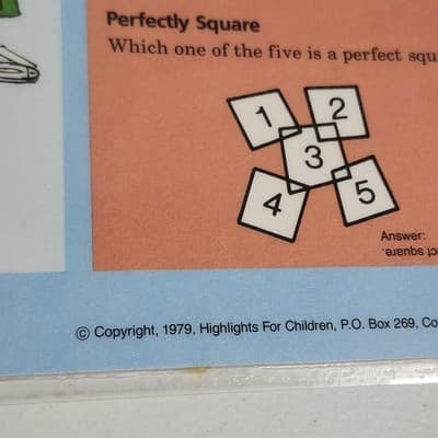 1979 Fun Mats Table Placemats Highlights For Children 4pc Creative Vintage - Thumbnail 6