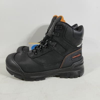 Herman Survivors Groundbreaker Steel Toe Waterproof Work Boots Men's 8 Black - Thumbnail 2