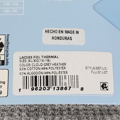 Fruit of the Loom Women's XL Crew Shirt Top Moisture Wicking Soft Gray NEW - Thumbnail 5