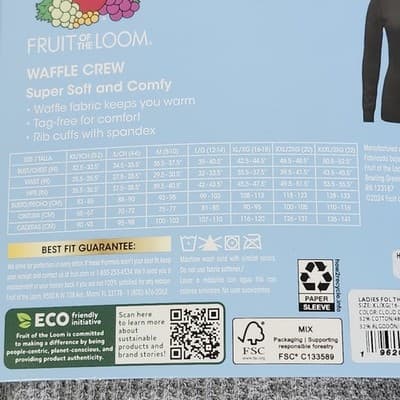 Fruit of the Loom Women's XL Crew Shirt Top Moisture Wicking Soft Gray NEW - Thumbnail 6