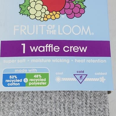 Fruit of the Loom Women's XL Crew Shirt Top Moisture Wicking Soft Gray NEW - Thumbnail 4