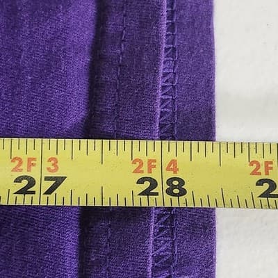 Men's XL Tshirt Old MacDonald Had A Farm Graphic Short Sleeve Purple - Thumbnail 3