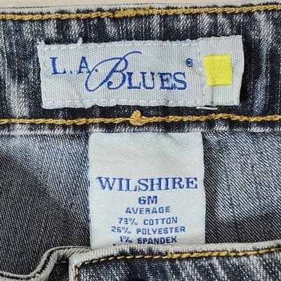 LA Blues Women's Jeans Size 6 Wilshire Medium Wash Denim Pants - Thumbnail 7