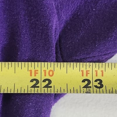 Men's XL Tshirt Old MacDonald Had A Farm Graphic Short Sleeve Purple - Thumbnail 2