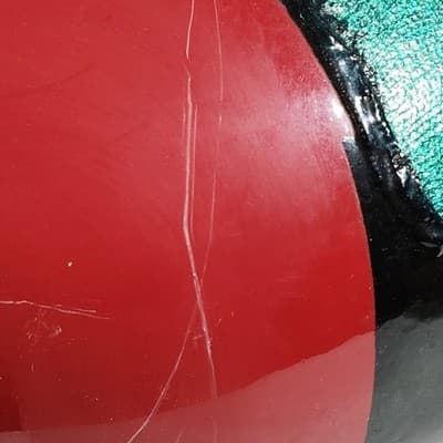 Large Round Geo Vase 12" Hand Painted Home Decor - Thumbnail 13