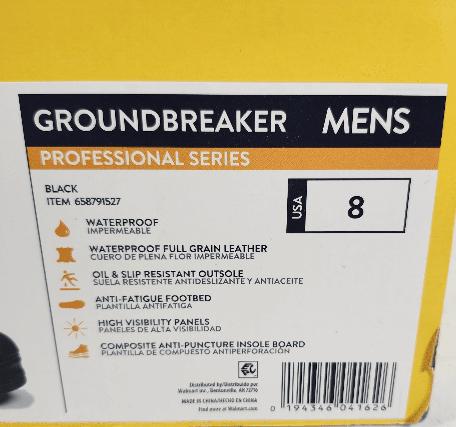 Herman Survivors Groundbreaker Steel Toe Waterproof Work Boots Men's 8 Black - Thumbnail 12