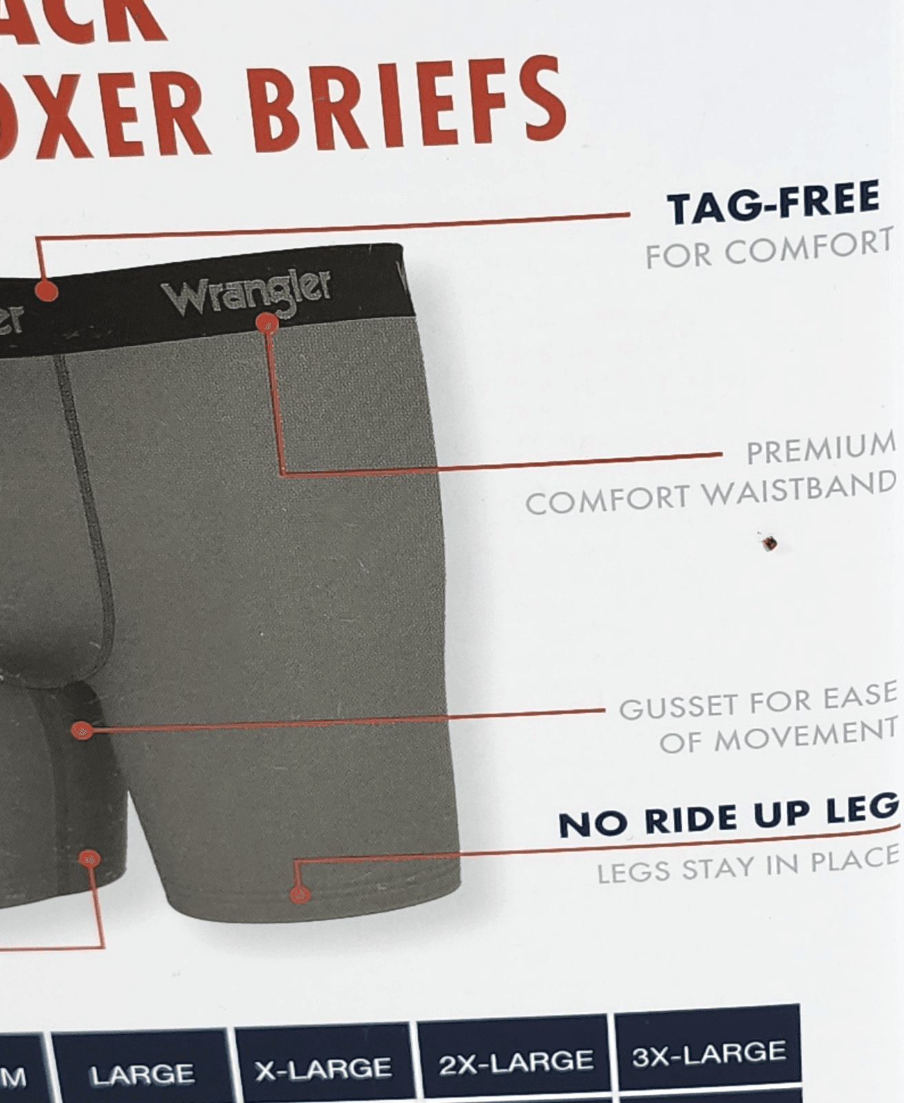 Wrangler Men's Small 6 Pair Boxer Briefs Underwear Stretch Moisture Wicking NEW - Thumbnail 7