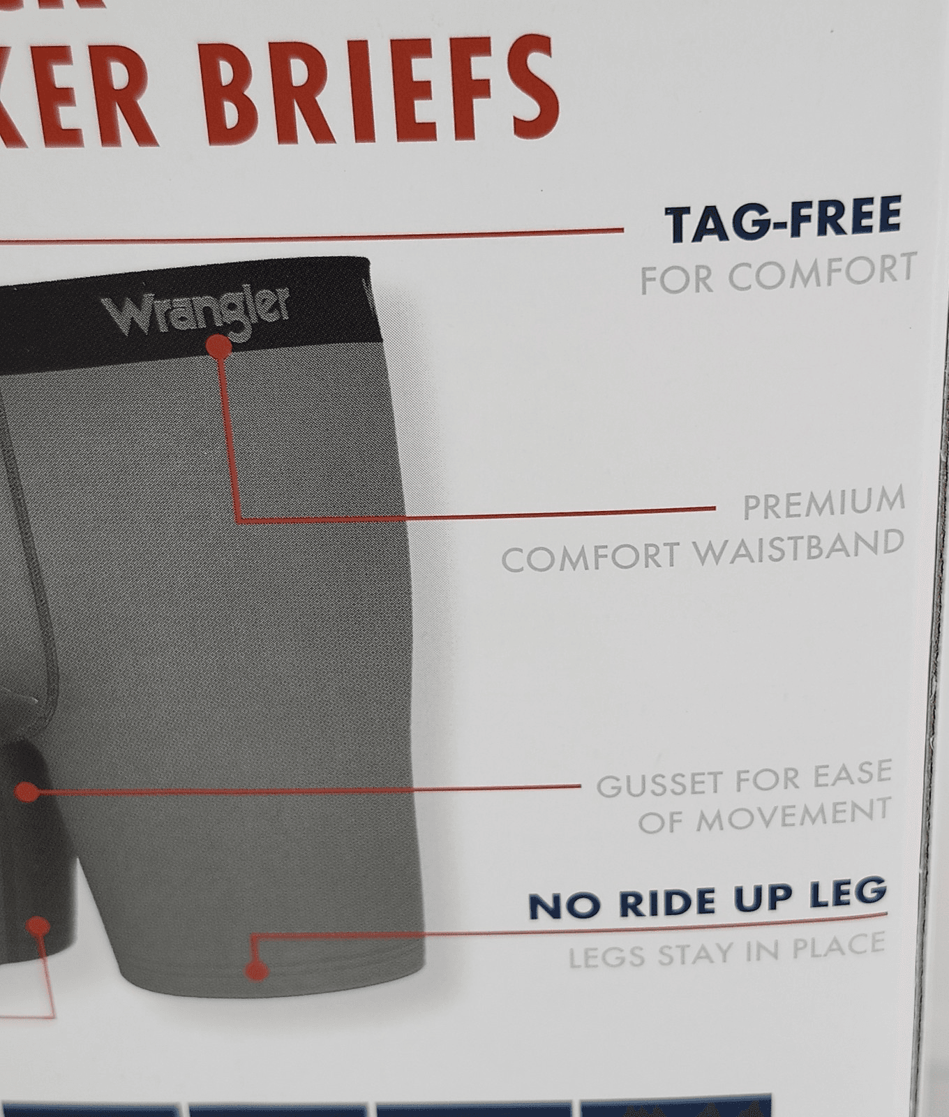 Wrangler Men's 2XL 6 Pair Boxer Briefs Underwear Stretch Moisture Wicking NEW - Thumbnail 6