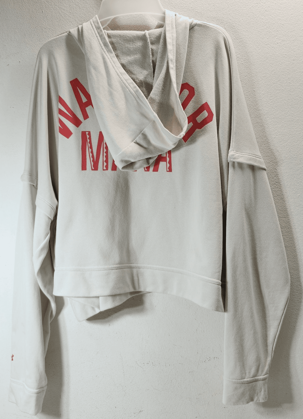 Under Armour Project Rock Hoodie Womens XL Beige Warrior Mana Outdoor Sports - Thumbnail 7