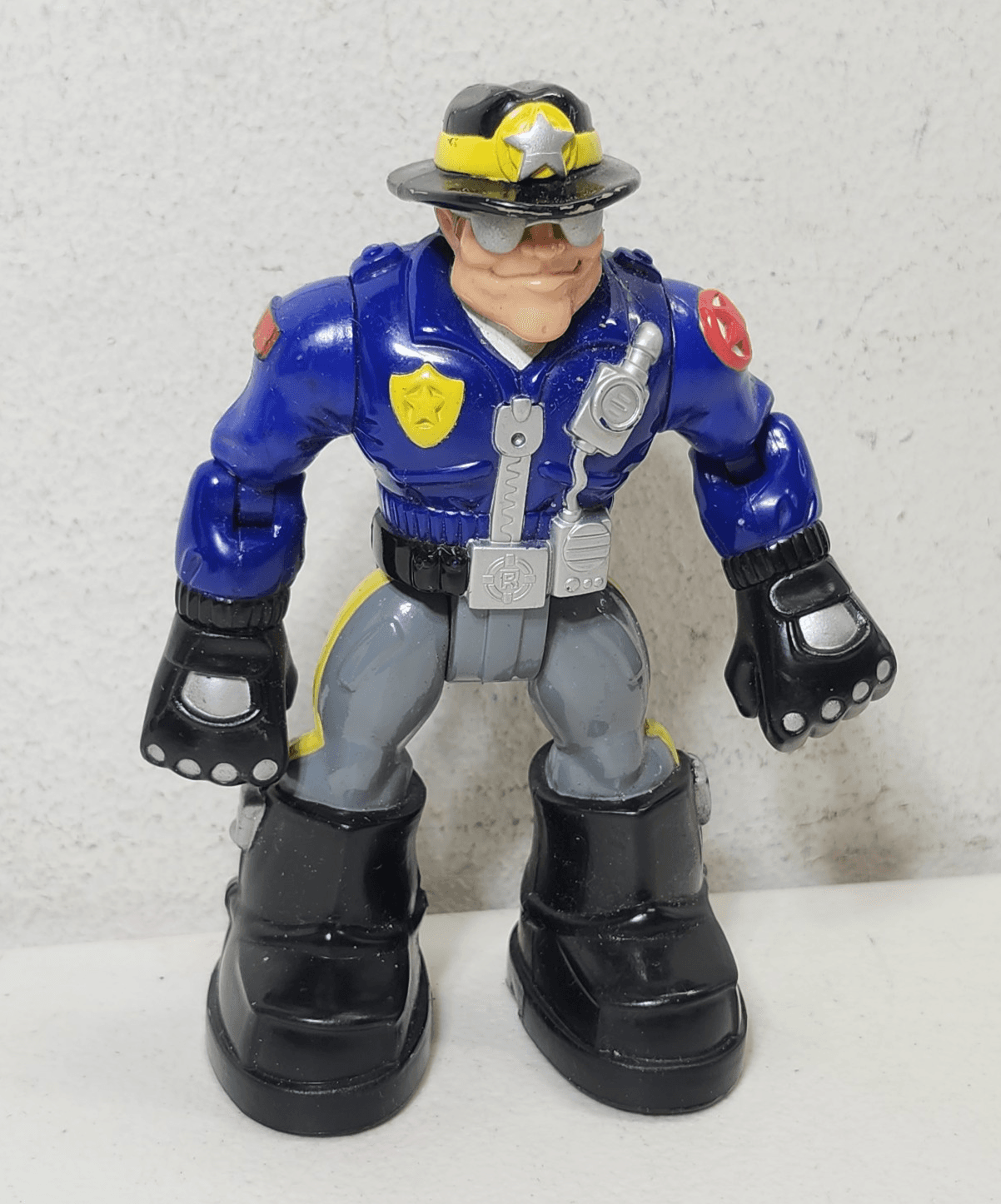 Rescue Heroes Willy Stop Police Officer Action Figure Toy 6" Fisher Price - Thumbnail 3