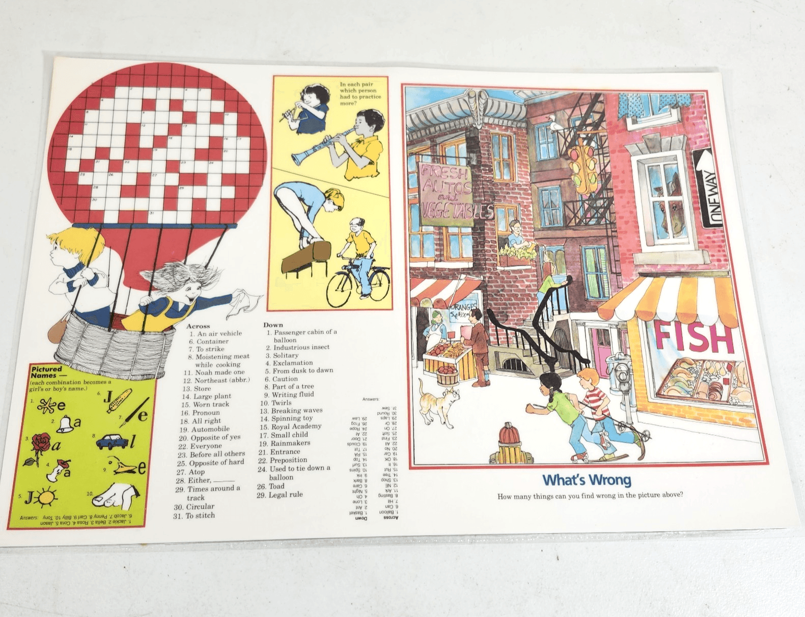 1979 Fun Mats Table Placemats Highlights For Children 4pc Creative Vintage - Thumbnail 11