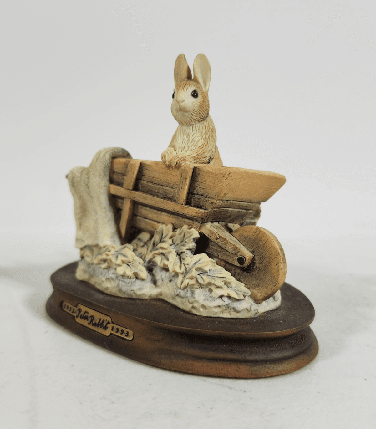 Beatrix Potter Peter Rabbit Border Fine Arts Figurine Statue Home Decor W/Box - Thumbnail 3