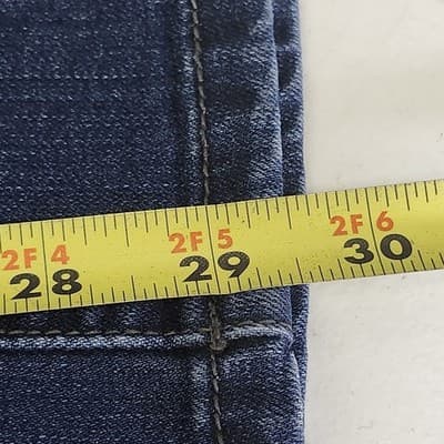 Charter Club Women's 8 Lexington Straight Leg Jeans Beaded Blue Denim - Thumbnail 3