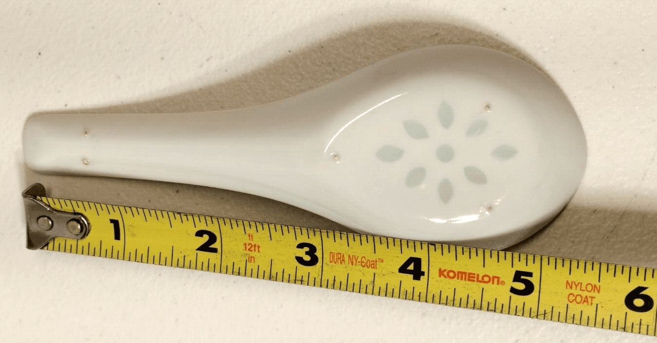 Miso Shiru Soup Spoon Hand Painted Floral Flowers Made In Hong Kong - Thumbnail 5