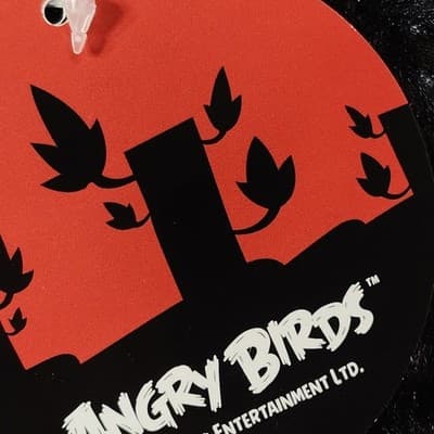 Angry Birds 15" Soft Plush Backpacks Red And Black Kids Bookbags NEW - Thumbnail 8