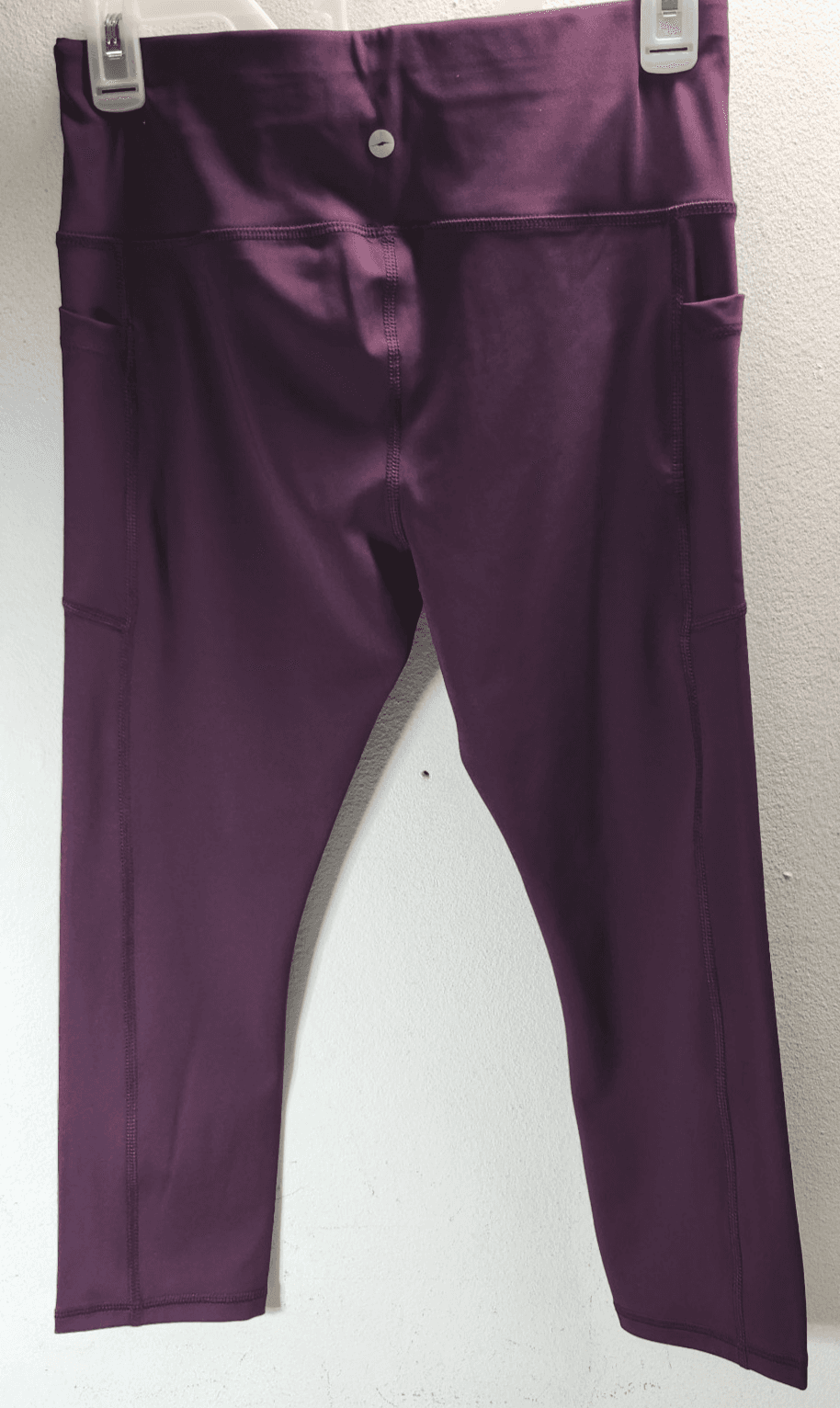 Avia Capri Leggings Womens Size Small Purple Elastic Waist Pull On Pockets NEW - Thumbnail 4