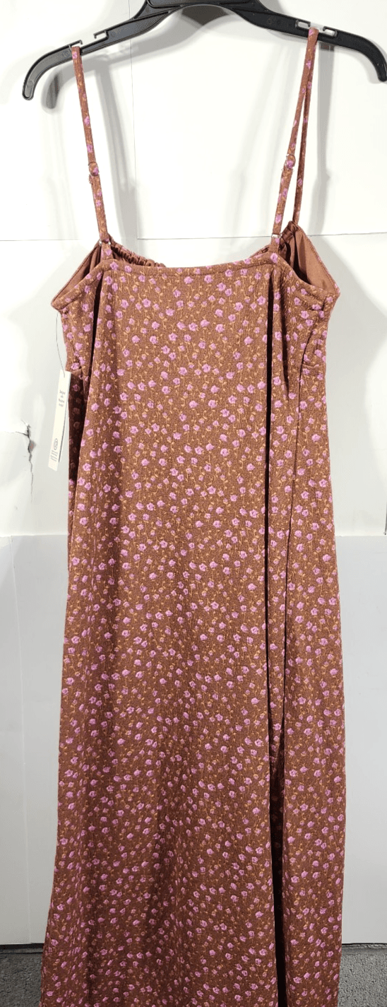 No Boundaries Womens Maxi Bodycon Dress Size XXS Pink Floral Design NEW - Thumbnail 5