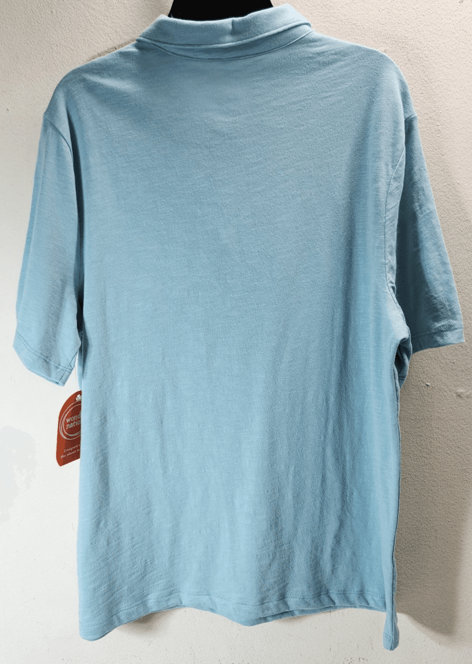 Wonder Nation Boy's Polo Shirt Size XXL 18 Short Sleeve Blue NEW - Thumbnail 4