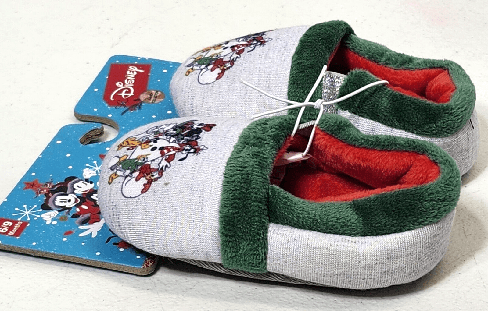 Disney Mickey Mouse Cartoon Baby Slippers Size 6-9 Months Colorful NEW - Thumbnail 7