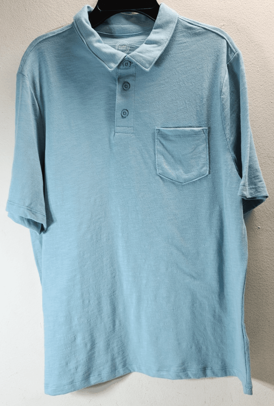 Wonder Nation Boy's Polo Shirt Size XXL 18 Short Sleeve Blue NEW - Thumbnail 5